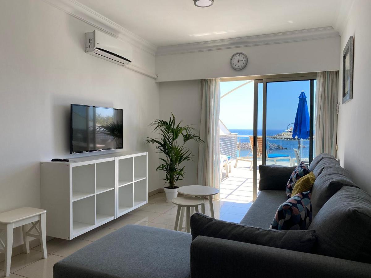 פוארטו דה מוגן Billy'S Beachfront Apartment With Pool Access מראה חיצוני תמונה