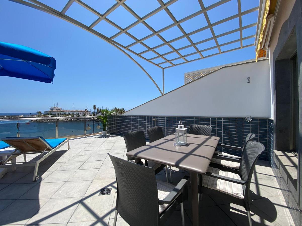 פוארטו דה מוגן Billy'S Beachfront Apartment With Pool Access מראה חיצוני תמונה